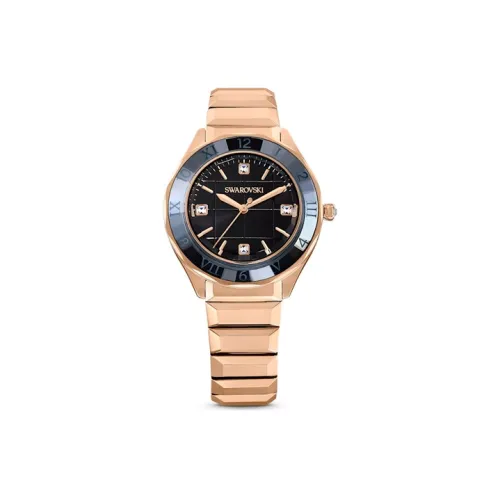 Swarovski Наручные часы Кварцевый механизм Металлический ремешок 37 мм Черный циферблат Унисекс 5641294
