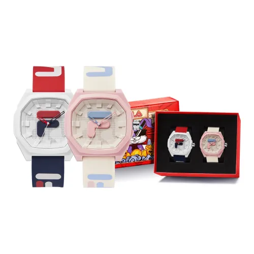 FILA 105 Collection Наручные часы Кварцевый механизм Силиконовый ремешок Бежевый циферблат Унисекс