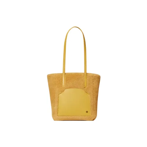 Loro Piana Кашемир Сумка на плечо Женская Имбирно-желтая с Медом и Горчицей