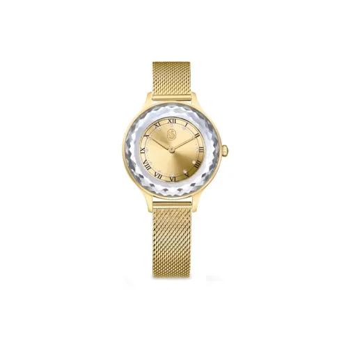 Swarovski Наручные часы Кварцевый механизм Нержавеющая сталь Ремешок Золотой циферблат Женские 5649993