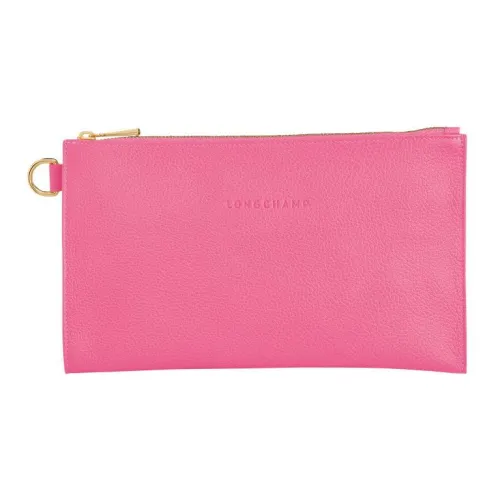 LONGCHAMP Le Foulonné Коровья кожа Клатч Стандартный Женский Розовый