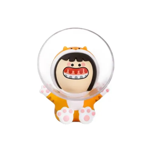 POP MART Коллаборация Edition Жевательный Монстр Gingival Монстр Злой Апельсин Кошка Прозрачный Слепой Бокс с Карточкой 7 см