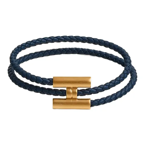 HERMES Tournis Tresse Браслеты Синий Мужской