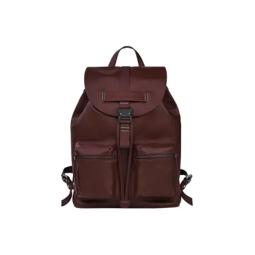 LONGCHAMP 3D Телячья кожа Рюкзак Средний Мужской Красный