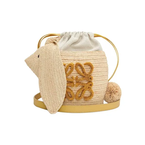 LOEWE Anagram Корова Кожа Ведрообразные Сумки Сумки через плечо Сумка на плечо Женская Оригинальная