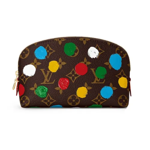LOUIS VUITTON Yayoi Kusama Коллаборация Коровья кожа Косметичка Регулярная Женская Многоцветная