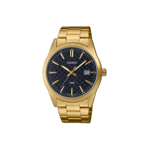 CASIO Кварцевый механизм нержавеющая сталь ремешок мужские часы черный циферблат