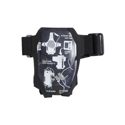 Adidas Полиуретан Спортивная Бананка с Чехлом для телефона Стандартная Унисекс Черная