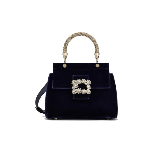 Roger Vivier Вельвет Сумка через плечо Сумка Мини Женская Синяя