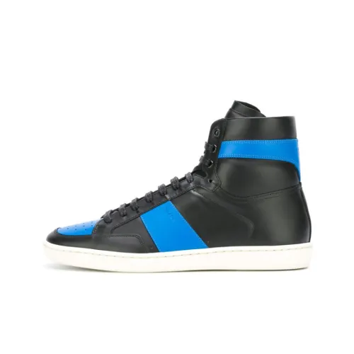 SAINT LAURENT Париж Высокий Топ Стильный Скейтбординг Мужской Черный Синий