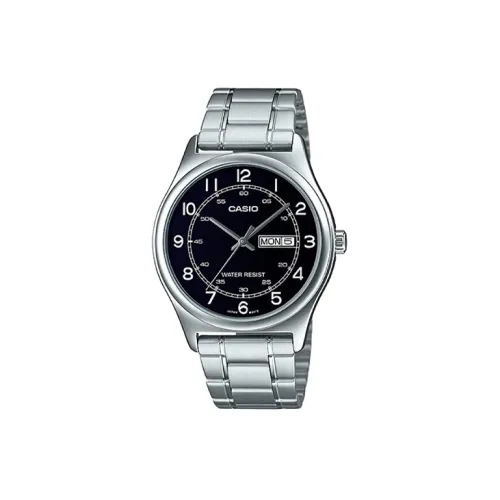 CASIO Standard Series Кварцевый механизм нержавеющая сталь ремешок мужские часы черный циферблат