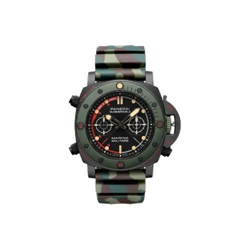 PANERAI SUBMERSIBLE Collection Автоматический Механический Механизм Мужские Часы 47 мм Черный Циферблат Титан Корпус Часов