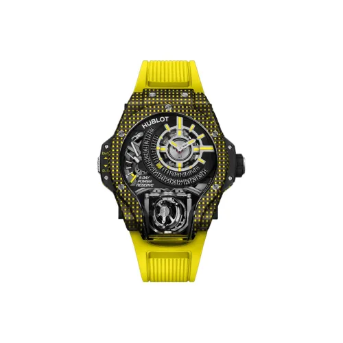 HUBLOT Мужские часы MASTERPIECE с ручным заводом, 49 мм, с механизмом Skeleton