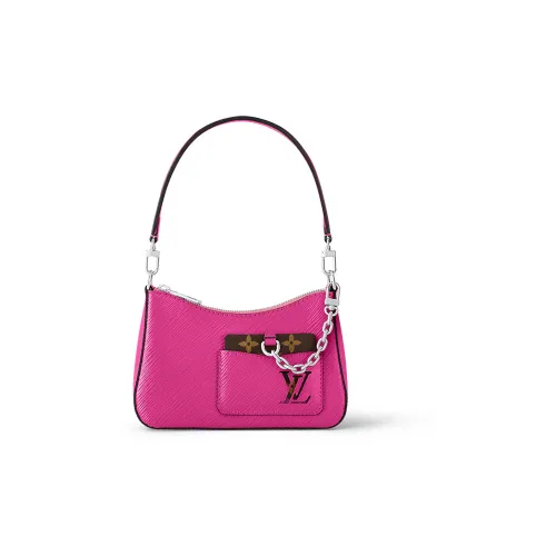 LOUIS VUITTON Epi Коровья крупнозернистая текстура Сумка через плечо Сумка 22 Женская Розово-красная