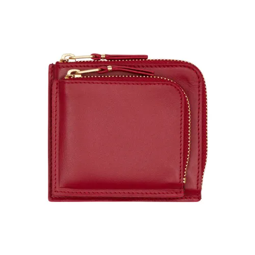 CDG Козья кожа Держатель для карт кошелек Мужской Красный