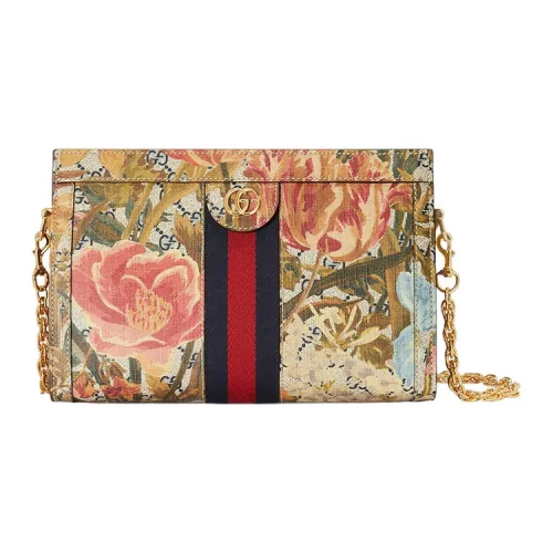 GUCCI Ophidia Холст Портативная Сумка через плечо Сумка на плечо Женская Многоцветная