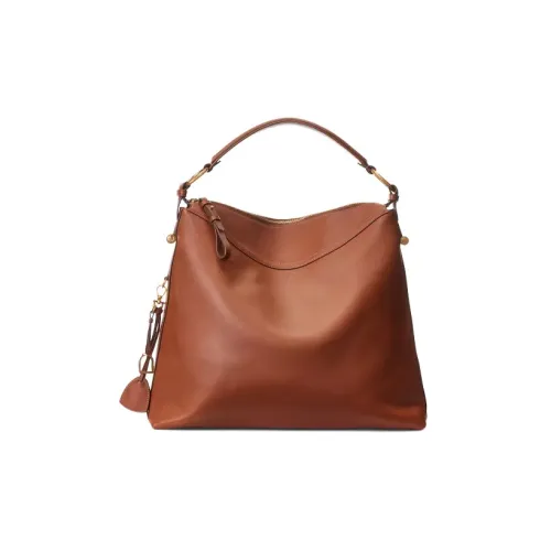 Polo Ralph Lauren Телячья кожа Сумка Средний Женская Коричневая