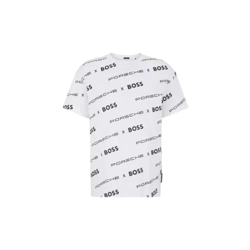 Hugo Boss Белая Мужская T-Рубашка