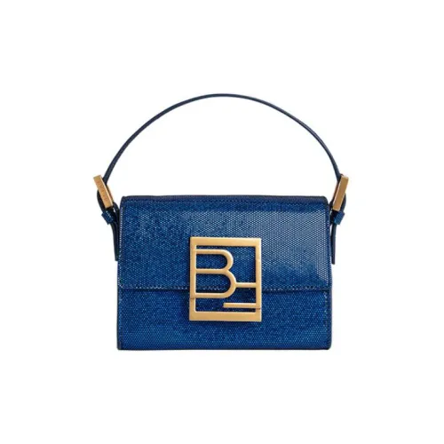 By Far Fran Козья кожа Сумка Сумка через плечо Сумка через плечо Мини Женская Синяя