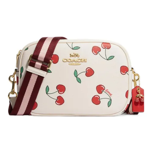 COACH Jamie Искусственная кожа Camera Сумка Сумка через плечо Средняя Женская Белая