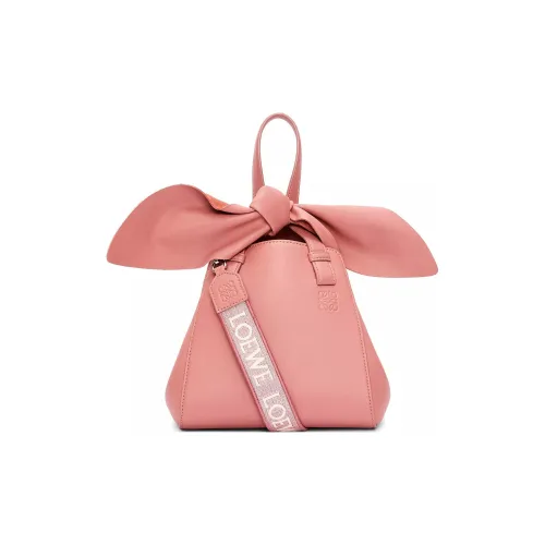 LOEWE Hammock Nugget Nappa Коровья кожа Портативная Сумка через плечо Сумка на плечо Женская Розовая