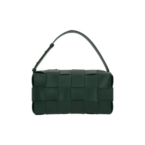 Bottega Veneta Cassette Овчина Сумка на плечо Сумка Сумка через плечо Женская Темно-зеленая