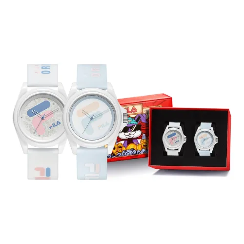 FILA 6113 Collection Наручные часы Кварцевый механизм Силиконовый ремешок Белый циферблат Унисекс