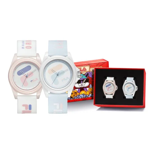 FILA 6113 Collection Наручные часы Кварцевый механизм Силиконовый ремешок 39 мм Белый циферблат Унисекс