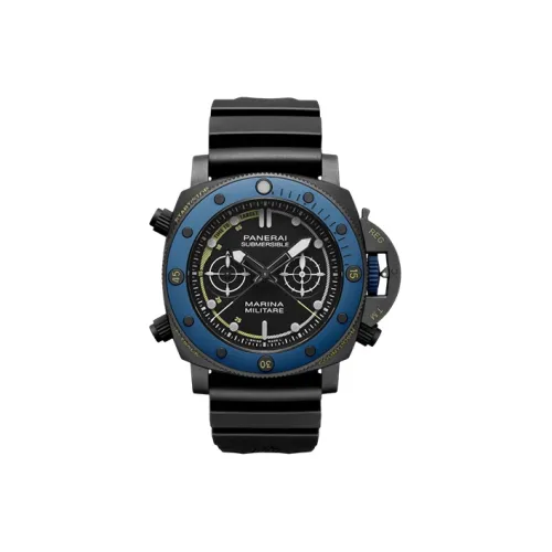 PANERAI Автоматический Механический Механизм Мужские Часы SUBMERSIBLE Collection 47 мм Черные