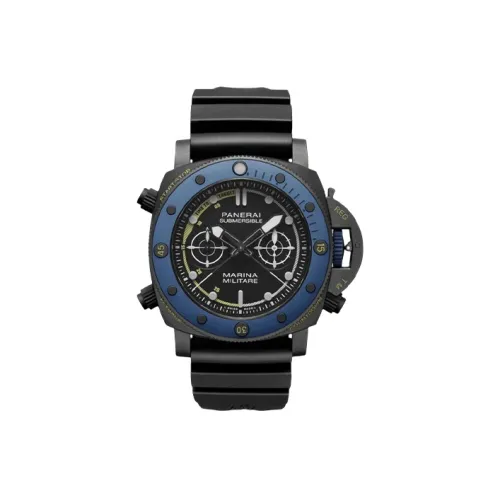 PANERAI Автоматический Механический Механизм Мужские Часы SUBMERSIBLE Collection 47 мм Черные