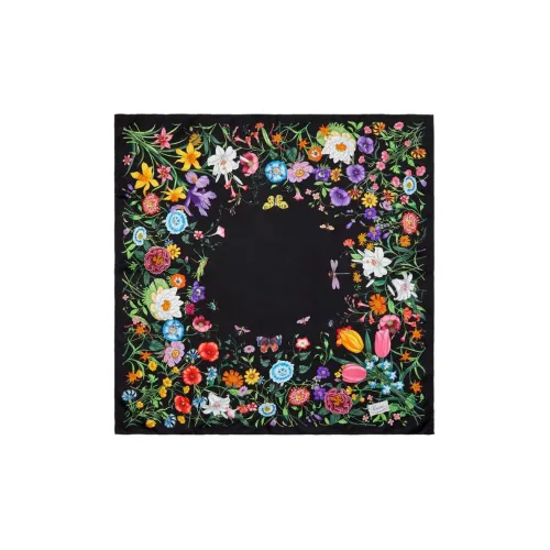 GUCCI FLORA Шелковые шарфы для женщин Многоцветный
