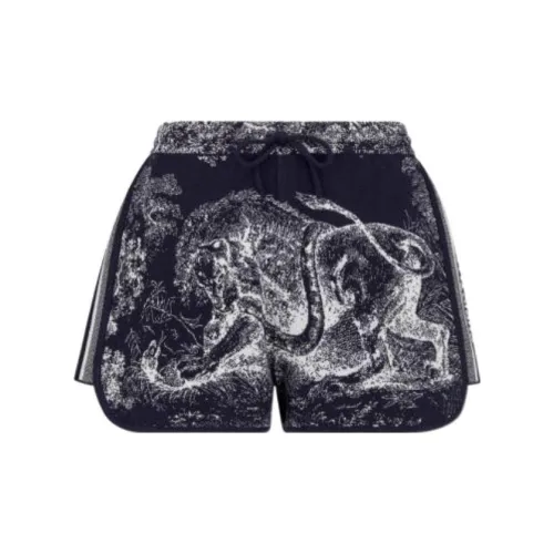 DIOR Темно-синие женские пижамные штаны