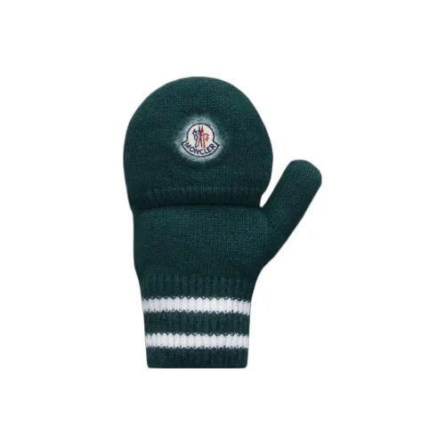 Moncler Шерсть/Кашемир Вязаные перчатки Зеленый Kids