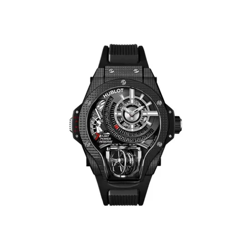 HUBLOT Мужские часы MASTERPIECE с ручным заводом, 49 мм, с механизмом Skeleton