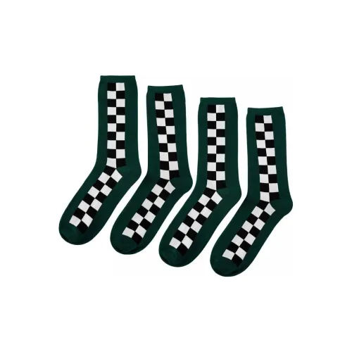 VANS 2 пачки зеленые мужские носки MID до икры