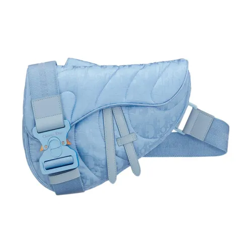 DIOR Кожа Седло Сумка Сумка через плечо Мужская Синяя