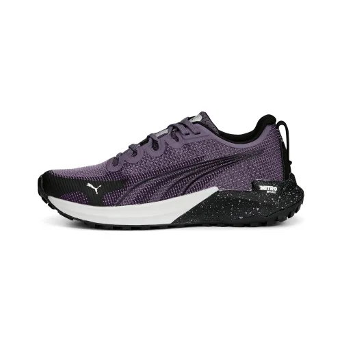 PUMA Fast Trac Nitro Slip Resistant Abrasion Resistant Низкий Топ Повседневные Беговые кроссовки Женские Фиолетовый Черный