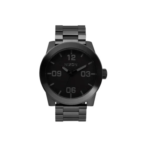 NIXON Наручные часы Кварцевый механизм Нержавеющая сталь Ремешок 48 мм Золотой циферблат Мужские часы