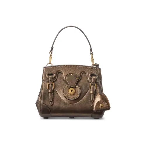 Polo Ralph Lauren Soft Ricky Телячья кожа Сумка Женская Металлик