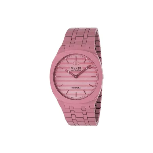 GUCCI 25H Наручные часы Автоматический Механический Механизм 40 мм Розовый Циферблат Часы Женские