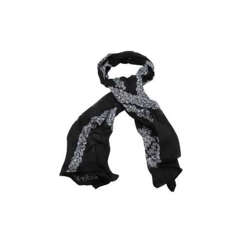 Alexander McQueen Шелковые шарфы Черный Женские