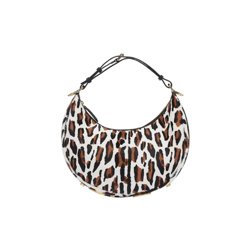 FENDI fendigraphy Овечья шерсть Кожа Плечевая сумка Сумка Сумка через плечо Женская Многоцветная