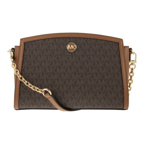 MICHAEL KORS Холст Сумка через плечо Сумка на плечо Женская Коричневая