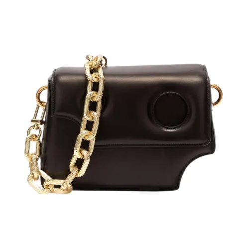 OFF Белый Burrow Кожа Портативный Сумка через плечо Сумка на плечо Женская Черная