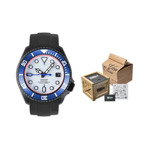 VENCREW Equation Автоматический Механический Механизм Часы Унисекс Черный Циферблат VENCREW ZTK4