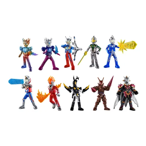 Bloks Ультрамен Сочлененный Шестая Серия Star Edition Слепые Коробки 3 Слепые Коробки Целая Коробка 9 шт