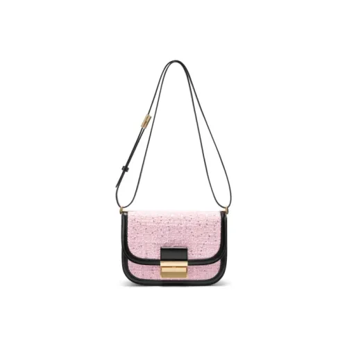 CHARLES KEITH Твид Charles Keith Сумка Tofu Сумка на плечо Маленькая Женская Композитная Цвет