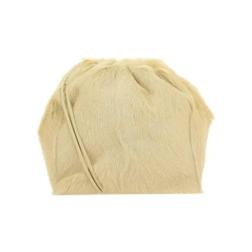 JIL SANDER Lambskin Bucket Bags Crossbody Bags Shoulder Bag Women's Yellow