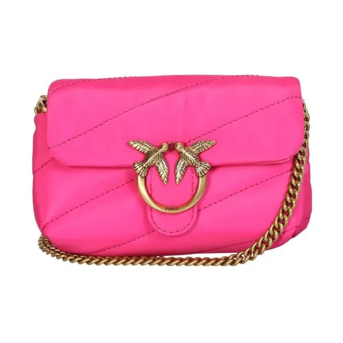 PINKO Quilted кожа с тканью сумка через плечо женская розовая
