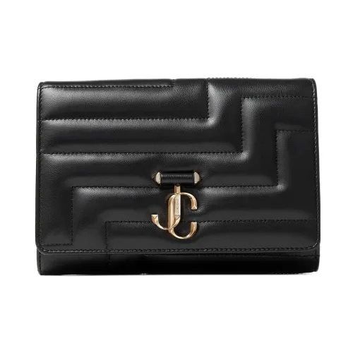 Jimmy Choo Напп Кожа Одно Плечо Через Плечо Клатч Женский Черный